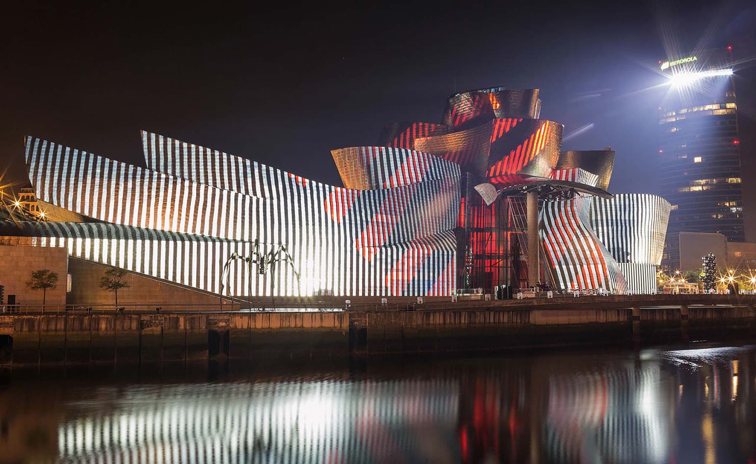 Guggenheim Bilbao along the river